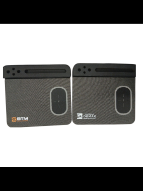 Wireless Kablosuz Şarj Özellikli Mouse Pad (PU Deri, Kalemlik ve Telefon Standlı)