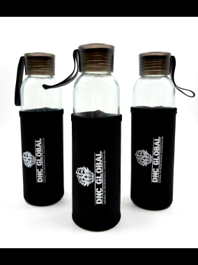 500ml Kılıflı Geri Dönüştürülmüş Cam Su Şişesi