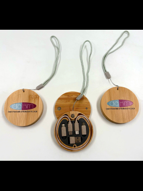 Bambu & Buğday Samanı Malzemeli Adaptör Kablo Seti (USB‑C Ana Kablo + 3 Adaptör)