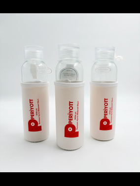 500ml Kılıflı Geri Dönüştürülmüş Cam Su Şişesi