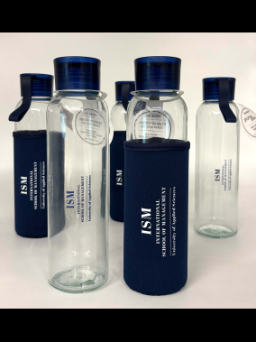 500ml Kılıflı Geri Dönüştürülmüş Cam Su Şişesi