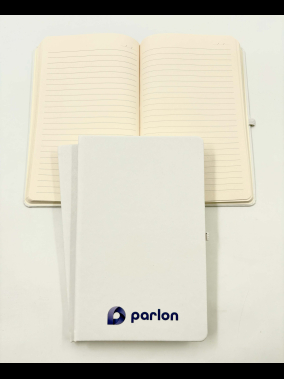 13 x 21 cm Suni Deri Sert Kapaklı Tarihsiz Defter 160 Sayfa 60 gr Holmen Krem Çizgili Lastikli Kalem Tutuculu