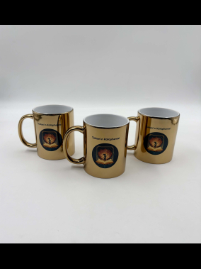 Sublimasyon Porselen Aynalı Gold Metalik Kupa Bardak