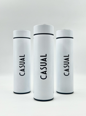 Dijital Isı Dereceli Süzgeçli Termos / 450 Ml