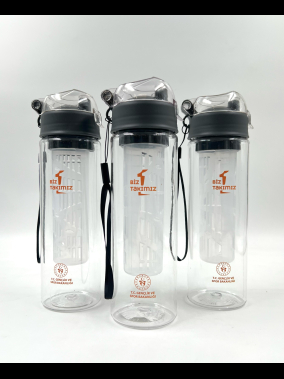 500 ML Detoks Filtreli Plastik Su Şişesi