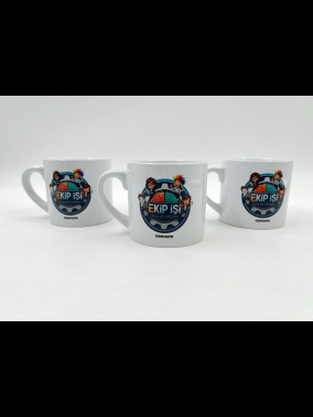 Süblimasyon Porselen Beyaz Nescafe Kupa Bardak Kutulu - Logo Baskılı