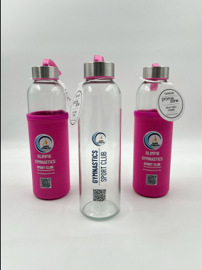 500ml Renkli Kılıflı Cam Matara