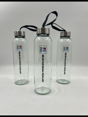 500 ml Cam Matara Şu Şişesi Kılıfsız