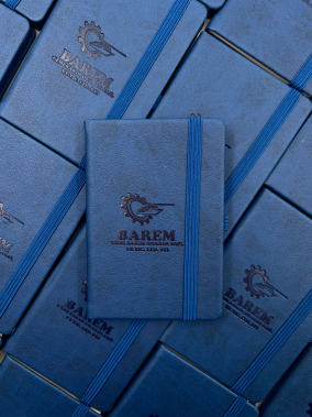 9 x 14 cm Termo PU Sert Kapaklı Cep Boy Tarihsiz Defter 160 Sayfa 60 gr Holmen Krem İç Kağıt Çizgili Lastikli Kalem Tutuculu Ekonomik Model