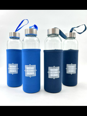 500ml Renkli Kılıflı Cam Matara