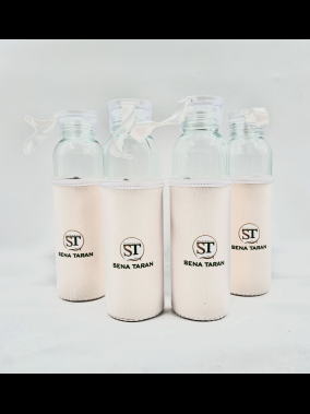 500ml Kılıflı Geri Dönüştürülmüş Cam Su Şişesi