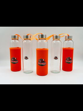 500ml Renkli Kılıflı Cam Matara