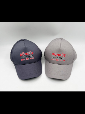 %100 Pamuk Gabardin Promosyon Şapka 16/12 – Cırt Cırtlı, Kuş Gözlü
