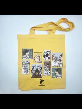 190gr Gabardin Pamuklu Renkli Kumaş Bez Çanta (35x40 cm) – 70 cm Askılı