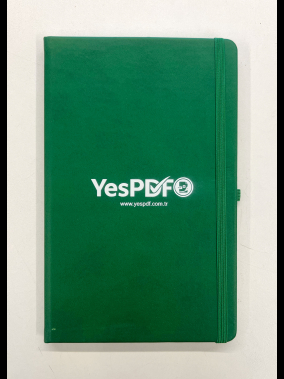 13 x 21 cm Termo PU Sert Kapaklı Tarihsiz EKONOMİK Defter, 160 Sayfa, 60 gr Holmen Krem Çizgili İç Kağıt, Esnek Kapak Lastikli, Kalem Tutuculu