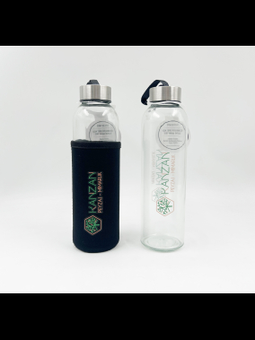 500ml Renkli Kılıflı Cam Matara