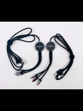 Renkli Işıklı Logolu 120 cm 3’ü 1 Arada Şarj Kablosu (USB-C, Lightning, Micro USB) – Çantasız Model