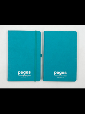 13x21 cm Termo Deri Kapaklı Tarihsiz Defter 160 Sayfa 70 gr Krem Çizgili Elastik Bantlı Kalem Tutuculu