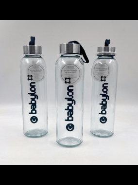 500ml Renkli Kılıflı Cam Matara