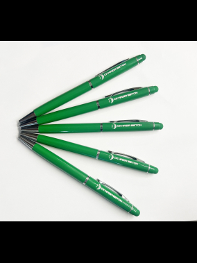 Çevirmeli Metal Dokunmatikli Touchpen Tükenmez Kalem