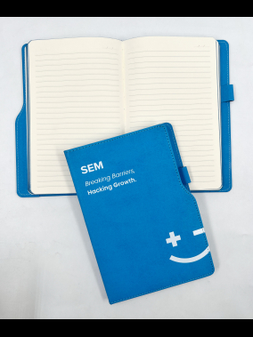 14,5 x 21 cm Termo Deri PU Sert Kapaklı Tarihsiz Defter, 224 Sayfa, 80 gr Ivory Krem Çizgili İç Kağıt, Kenar Boyalı, Kalem Tutuculu