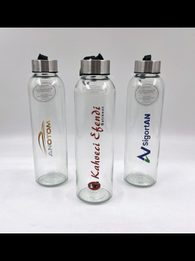 500 ml Cam Matara Şu Şişesi Kılıfsız