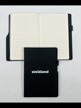 14,5 x 21 cm Termo Deri PU Sert Kapaklı Tarihsiz Defter, 224 Sayfa, 80 gr Ivory Krem Çizgili İç Kağıt, Kenar Boyalı, Kalem Tutuculu