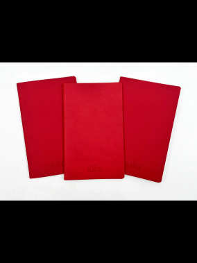 13 x 21 cm Termo Deri Terzi Dikişli Yumuşak Kapaklı Tarihsiz Defter, 80 Sayfa, 80gr. Ivory Çizgili İç Kağıt