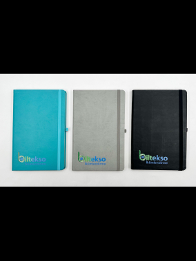 13 x 21 cm Termo PU Sert Kapaklı Tarihsiz EKONOMİK Defter, 160 Sayfa, 60 gr Holmen Krem Çizgili İç Kağıt, Esnek Kapak Lastikli, Kalem Tutuculu