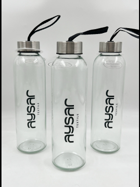 500 ml Cam Matara Şu Şişesi Kılıfsız