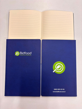 13 x 21 cm Termo Deri Terzi Dikişli Yumuşak Kapaklı Tarihsiz Defter, 80 Sayfa, 80gr. Ivory Çizgili İç Kağıt