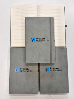 13 x 21 cm Termo PU Sert Kapaklı Tarihsiz EKONOMİK Defter, 160 Sayfa, 60 gr Holmen Krem Çizgili İç Kağıt, Esnek Kapak Lastikli, Kalem Tutuculu