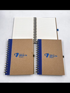 16,5x21,5 Spiralli Geri Dönüşüm Tarihsiz Defter