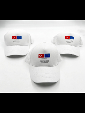 %100 Pamuk Gabardin Promosyon Şapka 16/12 – Cırt Cırtlı, Kuş Gözlü