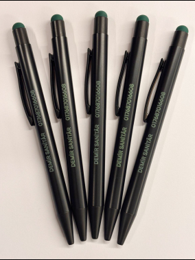 Lazer Baskıyla Renk Değişen Touchpen Metal Kalem