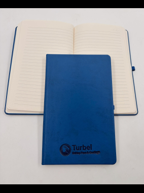 13 x 21 cm Termo PU Sert Kapaklı Tarihsiz EKONOMİK Defter, 160 Sayfa, 60 gr Holmen Krem Çizgili İç Kağıt, Esnek Kapak Lastikli, Kalem Tutuculu