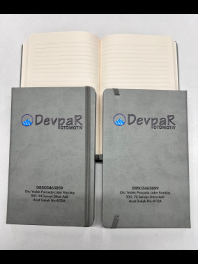 13 x 21 cm Termo PU Sert Kapaklı Tarihsiz EKONOMİK Defter, 160 Sayfa, 60 gr Holmen Krem Çizgili İç Kağıt, Esnek Kapak Lastikli, Kalem Tutuculu