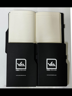 15 x 21 cm Termo Deri Sert Kapaklı Tarihsiz Defter 160 Sayfa 60 gr Holmen Krem İç Kağıt Çizgili Ekonomik Model